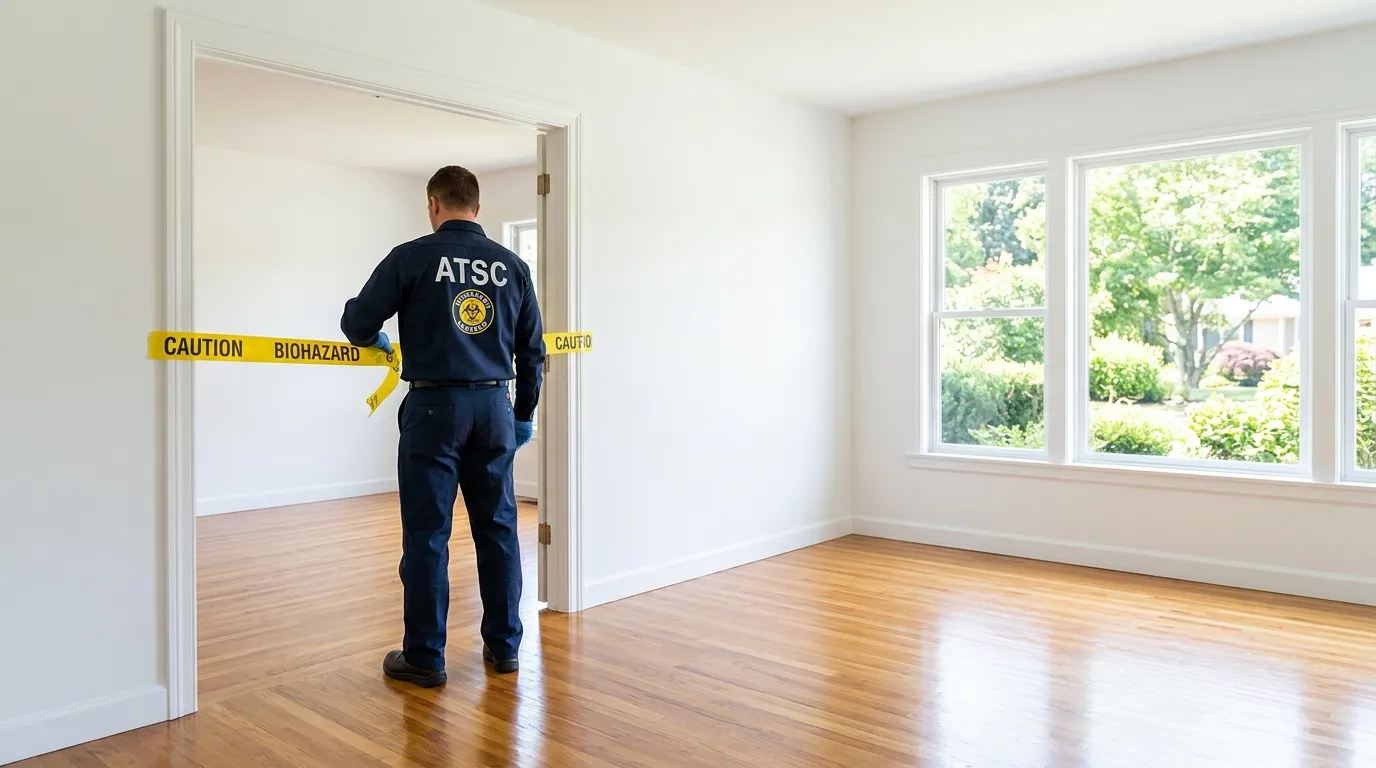 Certified biohazard cleanup crew performing Crime Scene Cleanup in Orlando